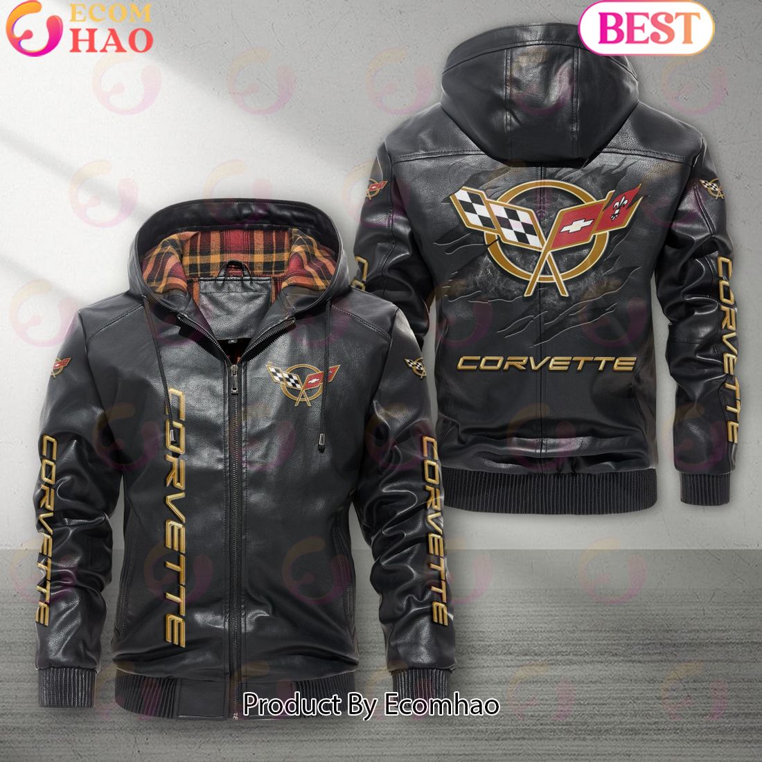 Corvette C5 Car New Leather Jacket 2023