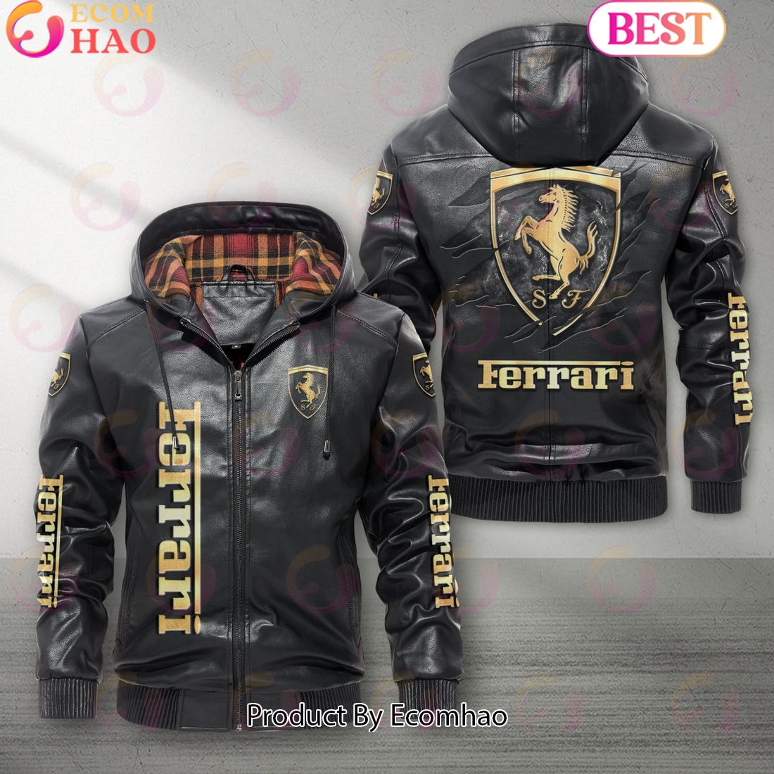 Ferrari Car New Leather Jacket 2023