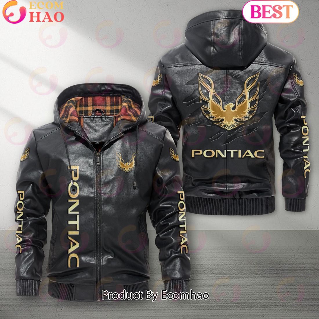 Firebird Pontiac Car New Leather Jacket 2023