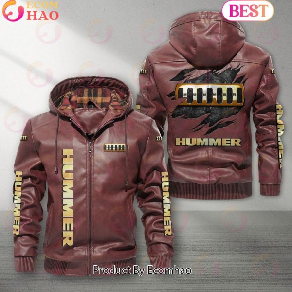 Hummer Car New Leather Jacket 2023