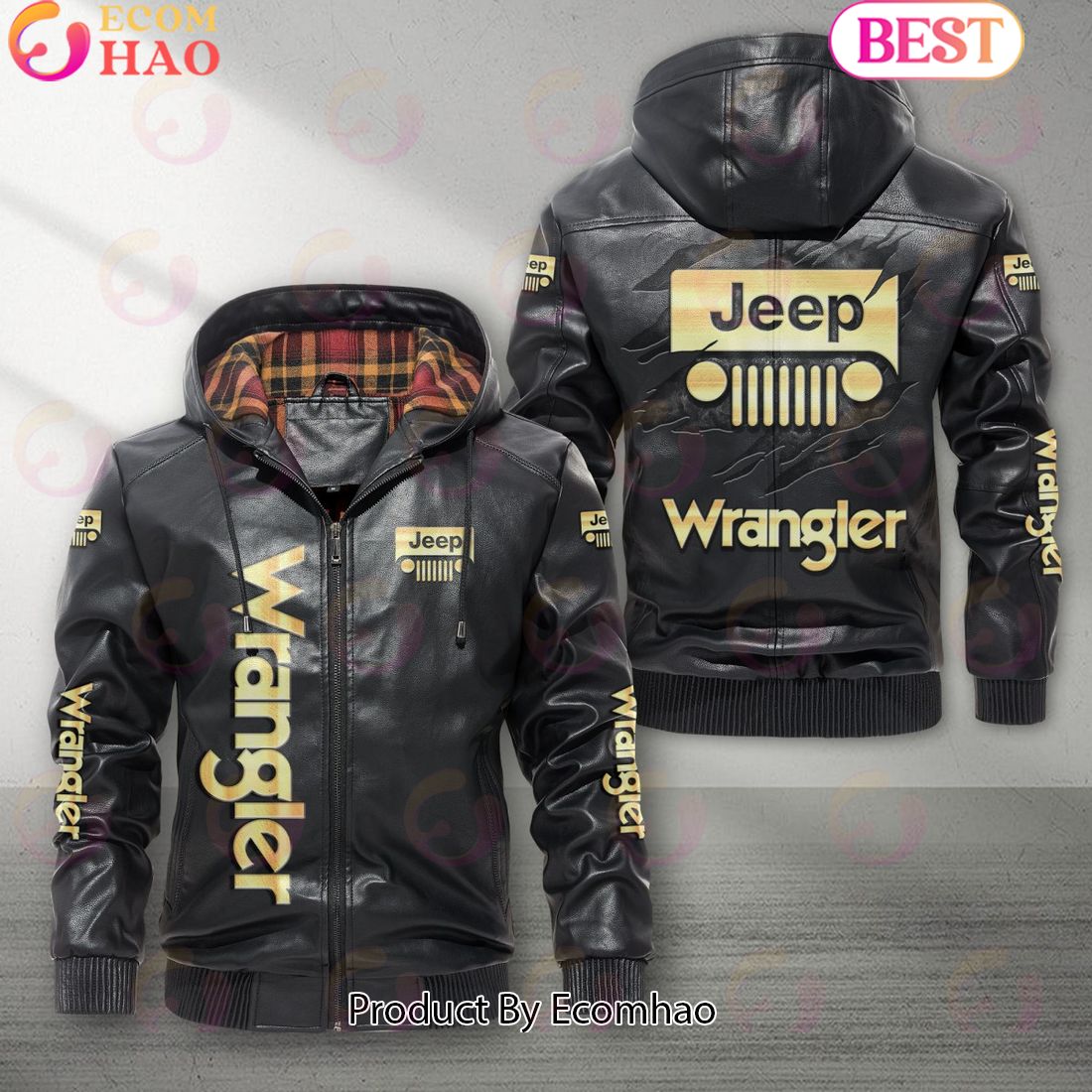 Jeep Wrangler Car New Leather Jacket 2023