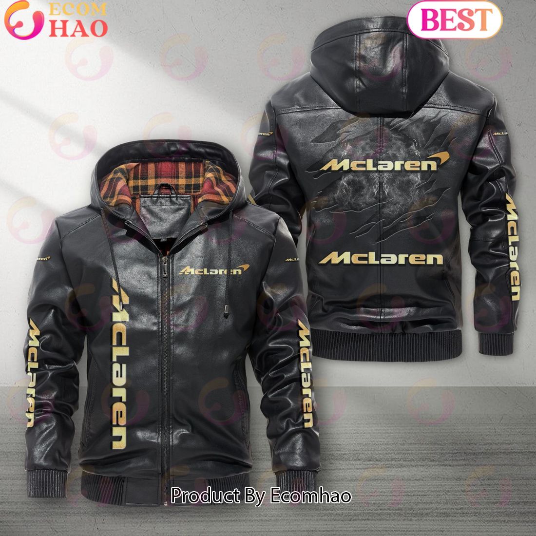 McLaren Car New Leather Jacket 2023