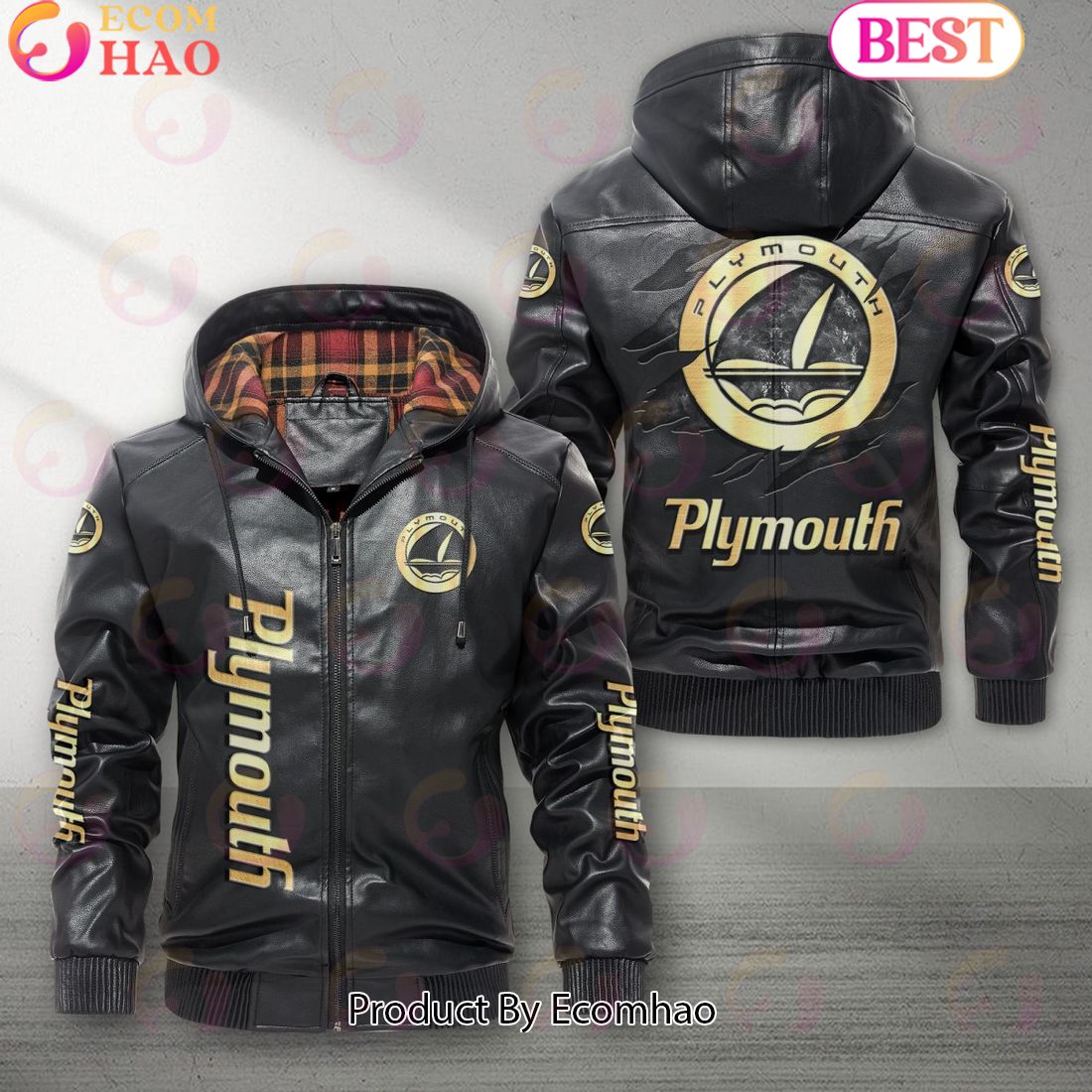 Plymouth Car New Leather Jacket 2023