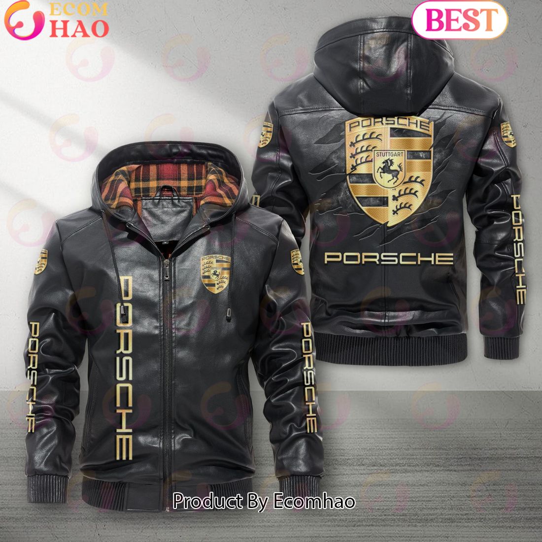 Porsche Car New Leather Jacket 2023