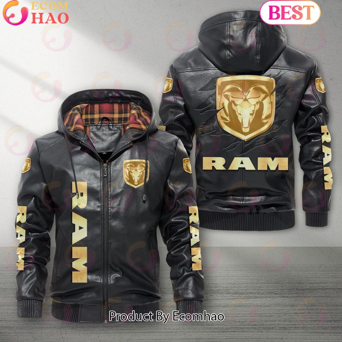 Ram Truck Car New Leather Jacket 2023