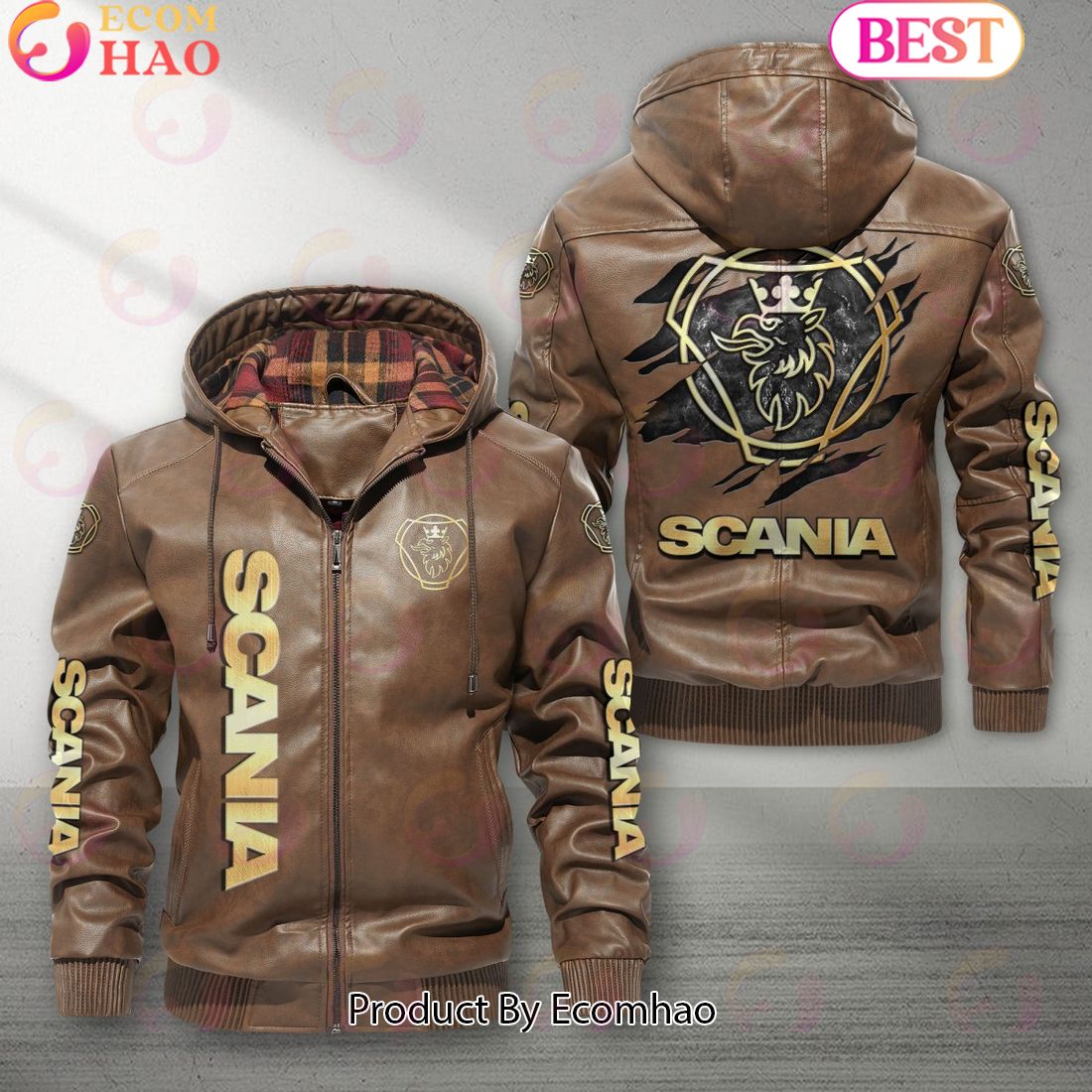 Scania Car New Leather Jacket 2023