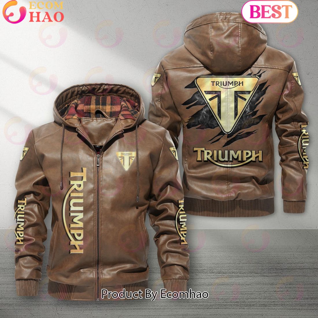 Triumph Motorcycles Car New Leather Jacket 2023