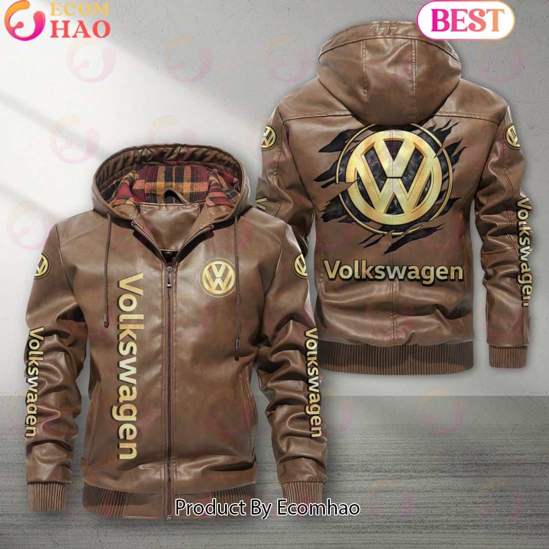 Volkswagen Car New Leather Jacket 2023