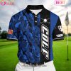 Ecomhao Blue Pride Best Crazy Skull Golf Polo Shirts Multicolored Custom Name Polo