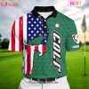 Ecomhao Green Pride Premium Cool American Flag Golf Polo Shirts Multicolored Custom Name Polo Ecomhao Green Pride Premium Cool American Flag Golf Polo Shirts Multicolored Custom Name Polo