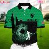 Ecomhao Green Pride Premium Smoke US Flag Cool Golf Polo Shirts Multicolor Custom Name Polo