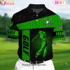 Ecomhao Green Pride Premium Smoke US Flag Cool Golf Polo Shirts Multicolor Custom Name Polo