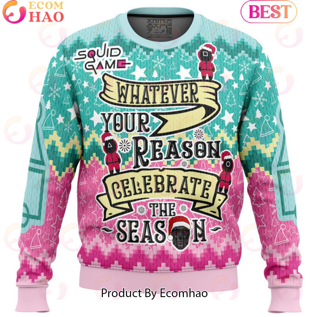 Celebrate the Season Squid Game Christmas Sweater