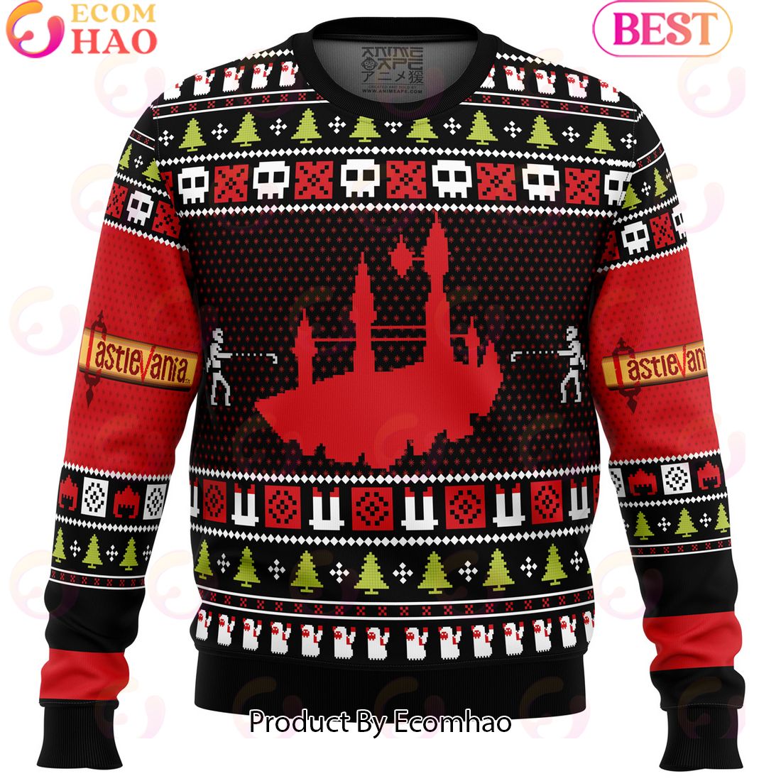 Christmas Castlevania Ugly Christmas Sweater