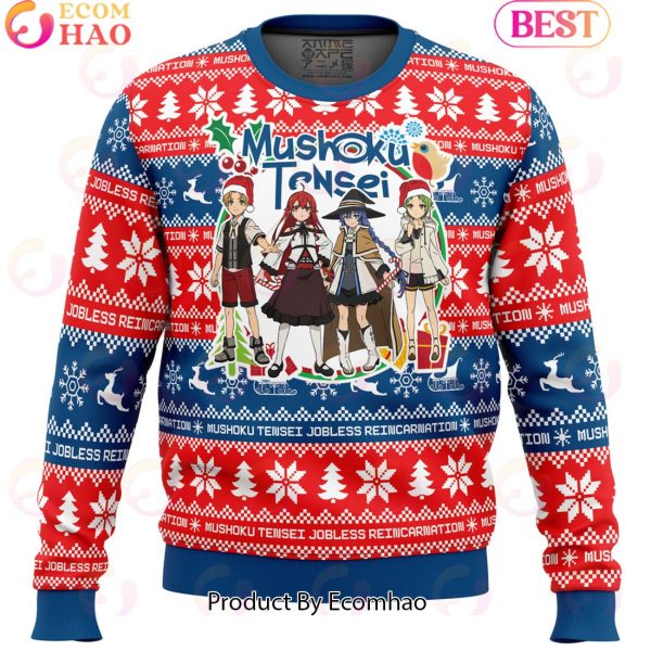Christmas Joy Mushoku Tensei_ Jobless Reincarnation Ugly Christmas Sweater