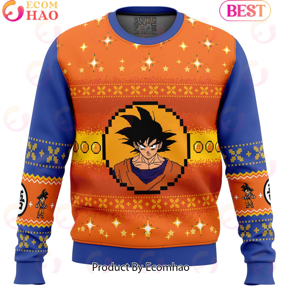 Dragon Ball Z Goku Christmas Ugly Christmas Sweater