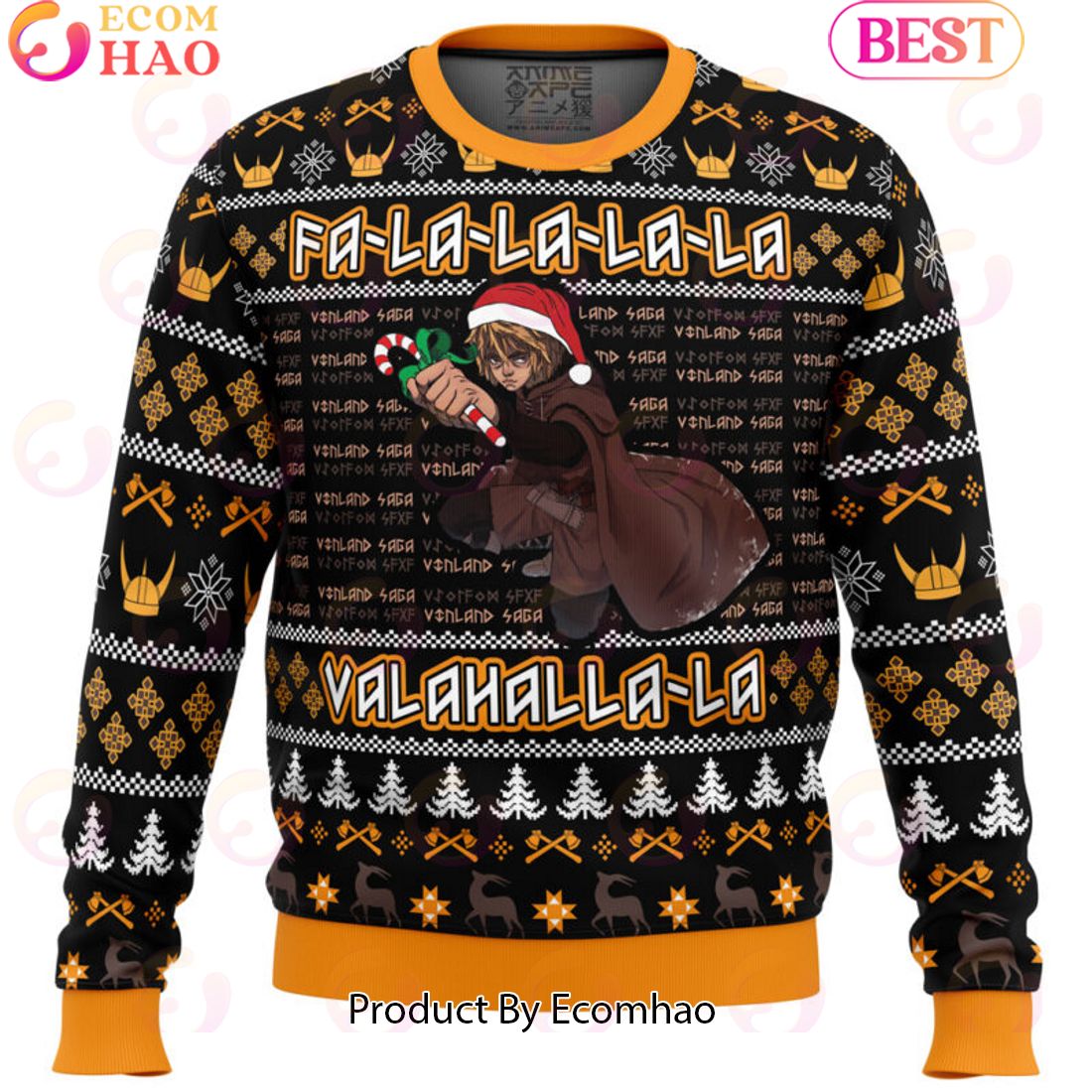 Gintama Smokin Shinsuke Ugly Christmas Sweater