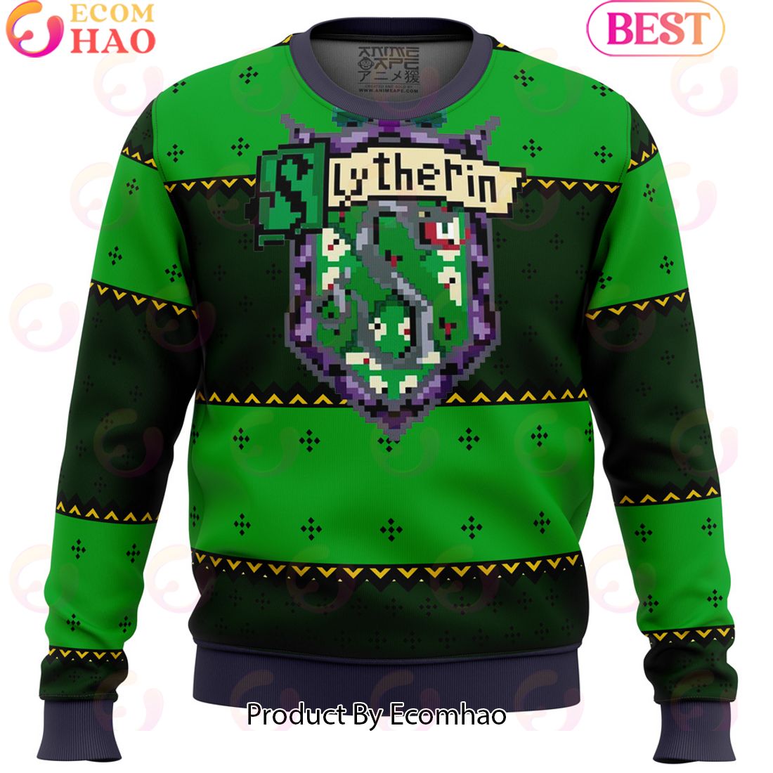 Harry Potter Slytherin Ugly Christmas Sweater