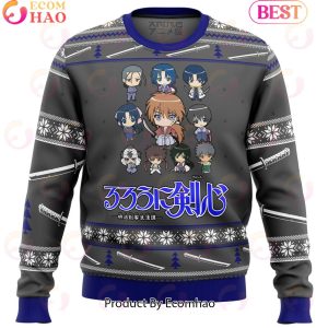 Kenshin Sprites Ugly Christmas Sweater