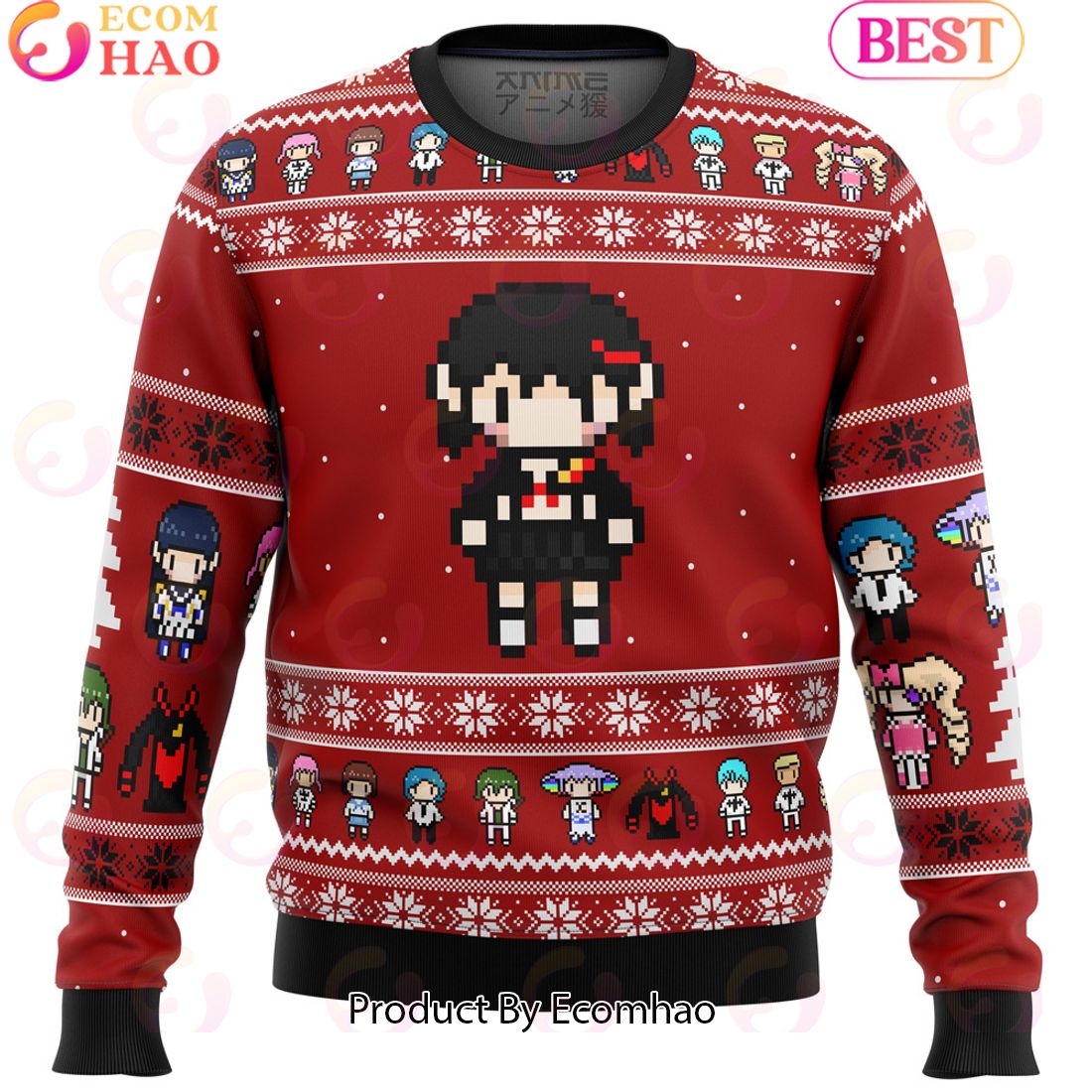 Kill La Kill Sprites Ugly Christmas Sweater