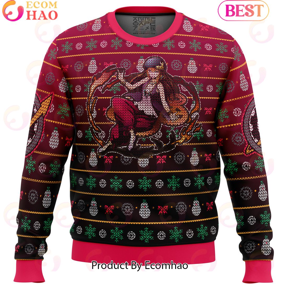 Kurisu Makise Steins Gate Ugly Christmas Sweater