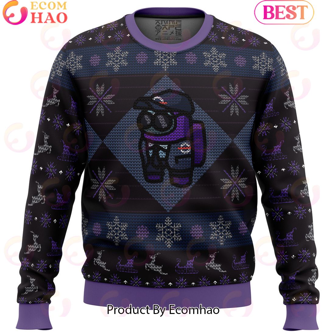 MIRA Security Guard Among Us Ugly Christmas Sweater