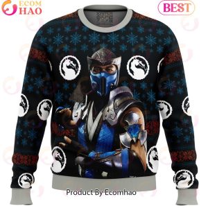 Mortal Kombat Sub Zero Ugly Christmas Sweater