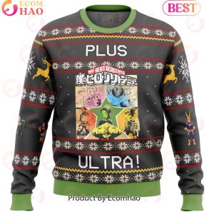 My Hero Academia Boku No Plus Ultra Ugly Christmas Sweater