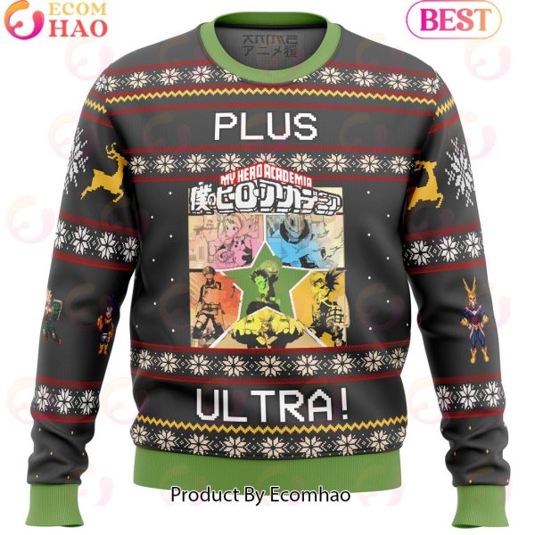 My Hero Academia Boku No Plus Ultra Ugly Christmas Sweater