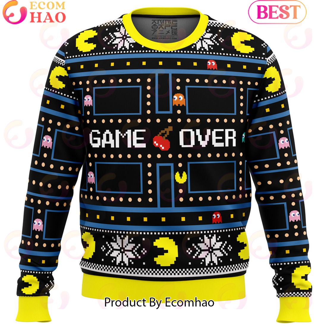 Pacman Ugly Christmas Sweater