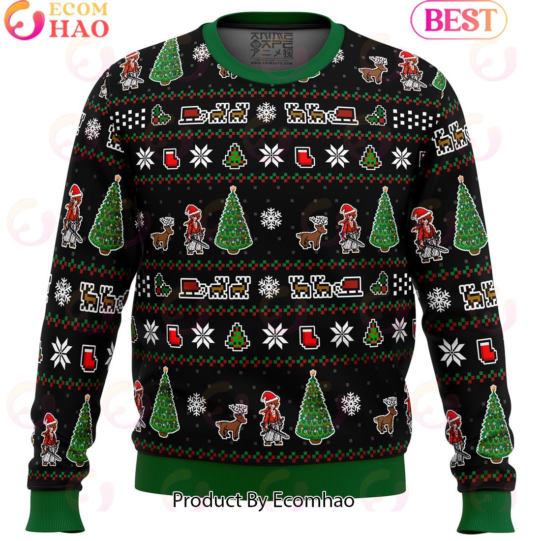 Samurai X Christmas Tree Ugly Christmas Sweater