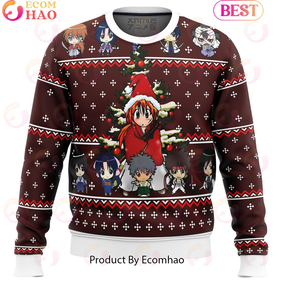 Samurai X Ugly Christmas Sweater