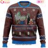 Studio Ghibli Blue Ugly Christmas Sweater