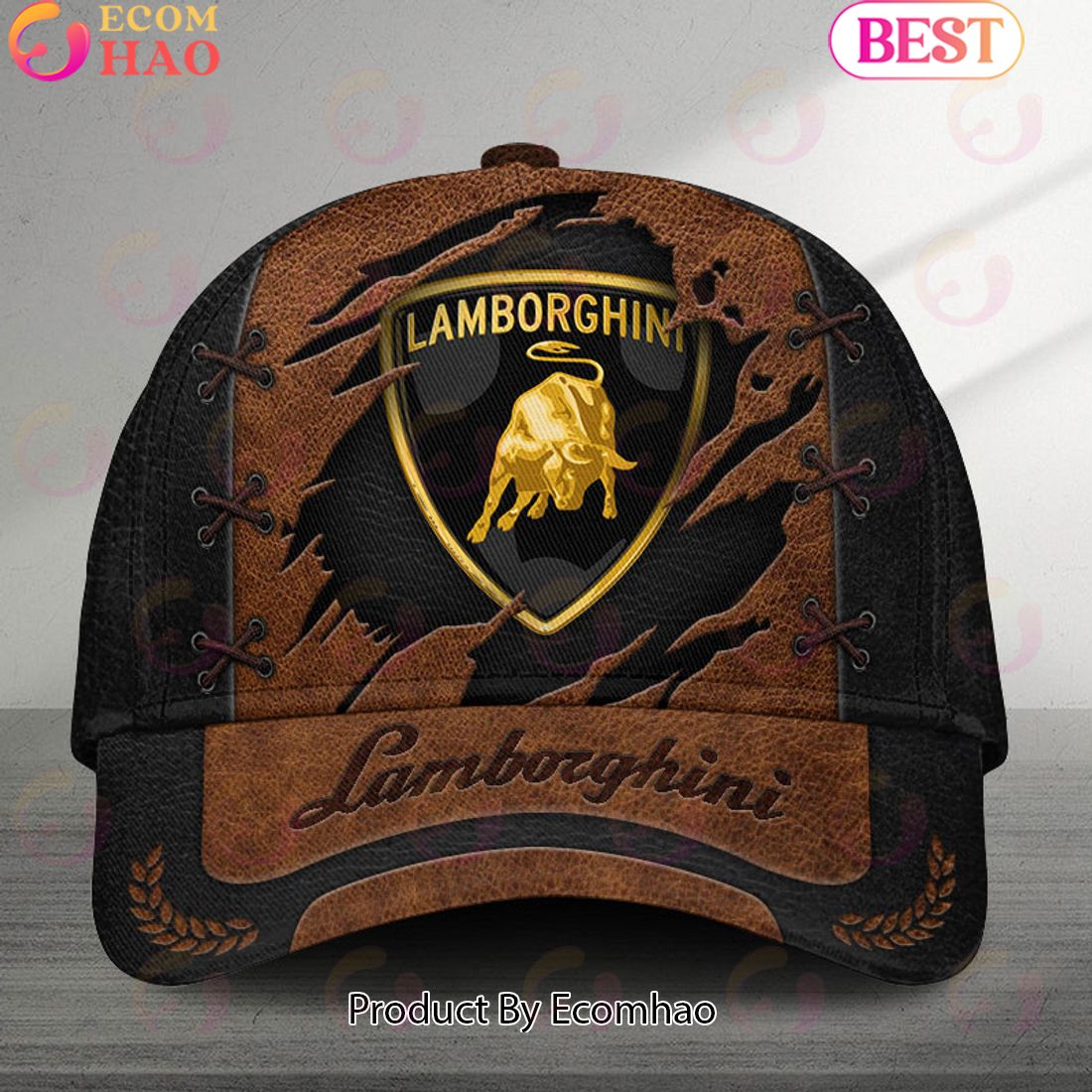 Lamborghini Abarth Broken Wall Logo Cars Cap