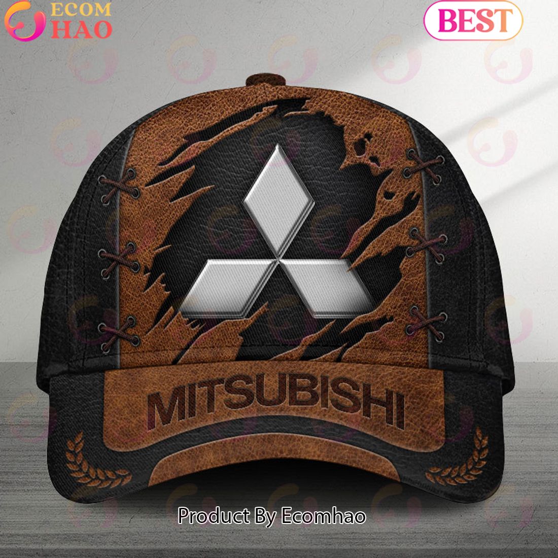 Mitsubishi Abarth Broken Wall Logo Cars Cap