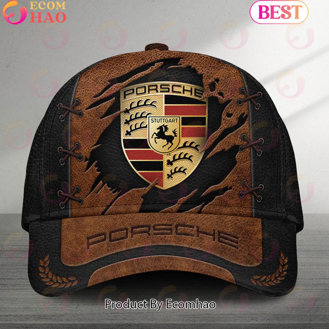 Porsche Abarth Broken Wall Logo Cars Cap