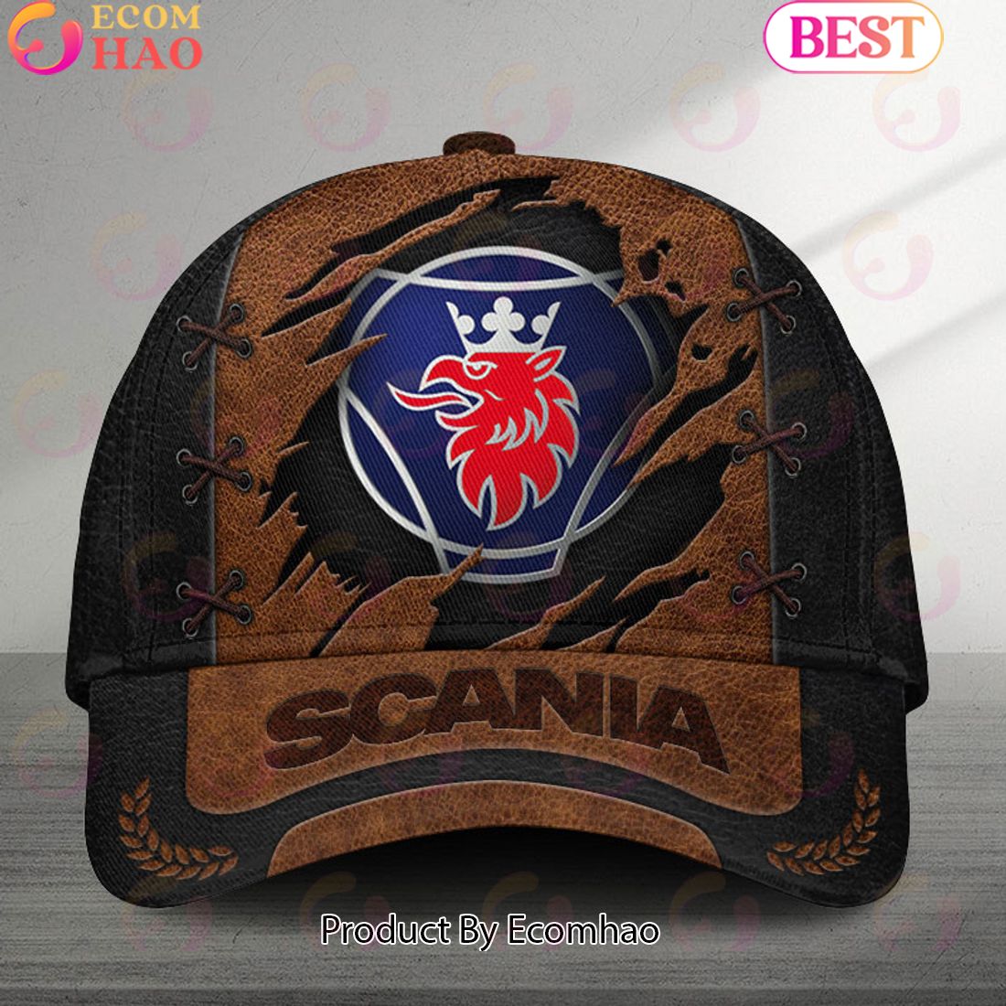 Scania Abarth Broken Wall Logo Cars Cap