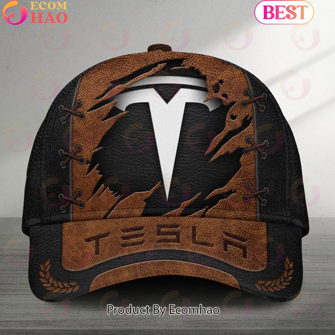 Tesla Abarth Broken Wall Logo Cars Cap