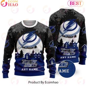 Custom Name NHL Tampa Bay Lightning Special Christmas Ugly Sweater Design