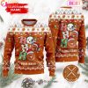 NCAA Wisconsin Badgers HO HO HO Christmas Custom Name Ugly Wool Sweater