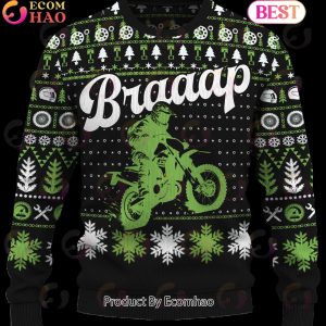 Braaap Dual-Sport Motorcycle Ugly Christmas Sweater Braaap Dual-Sport Motorcycle Ugly Christmas Sweater