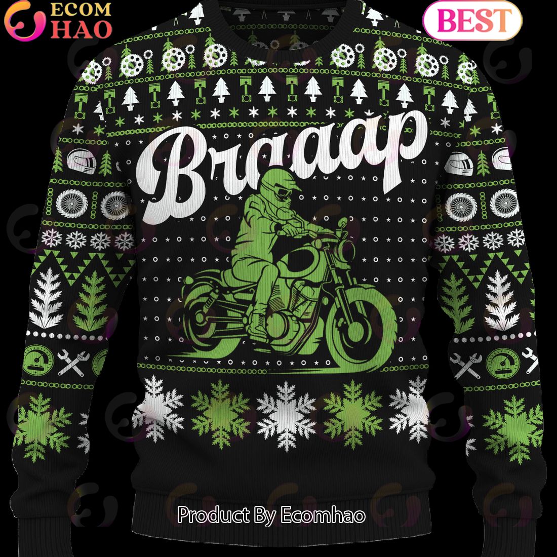 Braaap Freedom Cruiser Christmas Sweater