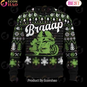Braaap Gold Wing Christmas Sweater Braaap Gold Wing Christmas Sweater