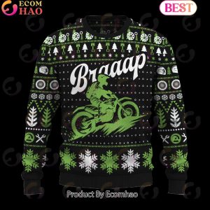 Braaap Hill Climb Motobike Ugly Christmas Sweater Braaap Hill Climb Motobike Ugly Christmas Sweater