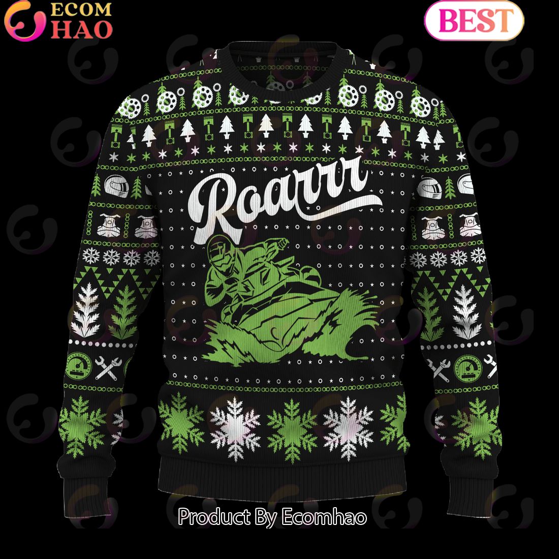 Braaap Jetki Ugly Christmas Sweater