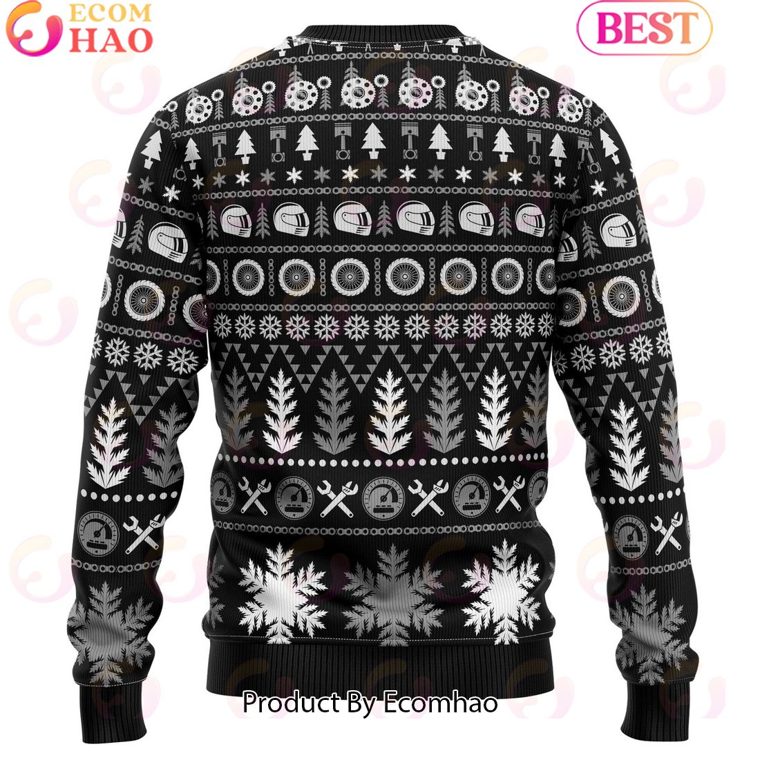 Braaap Moto Ugly Christmas Sweater – Grey Version