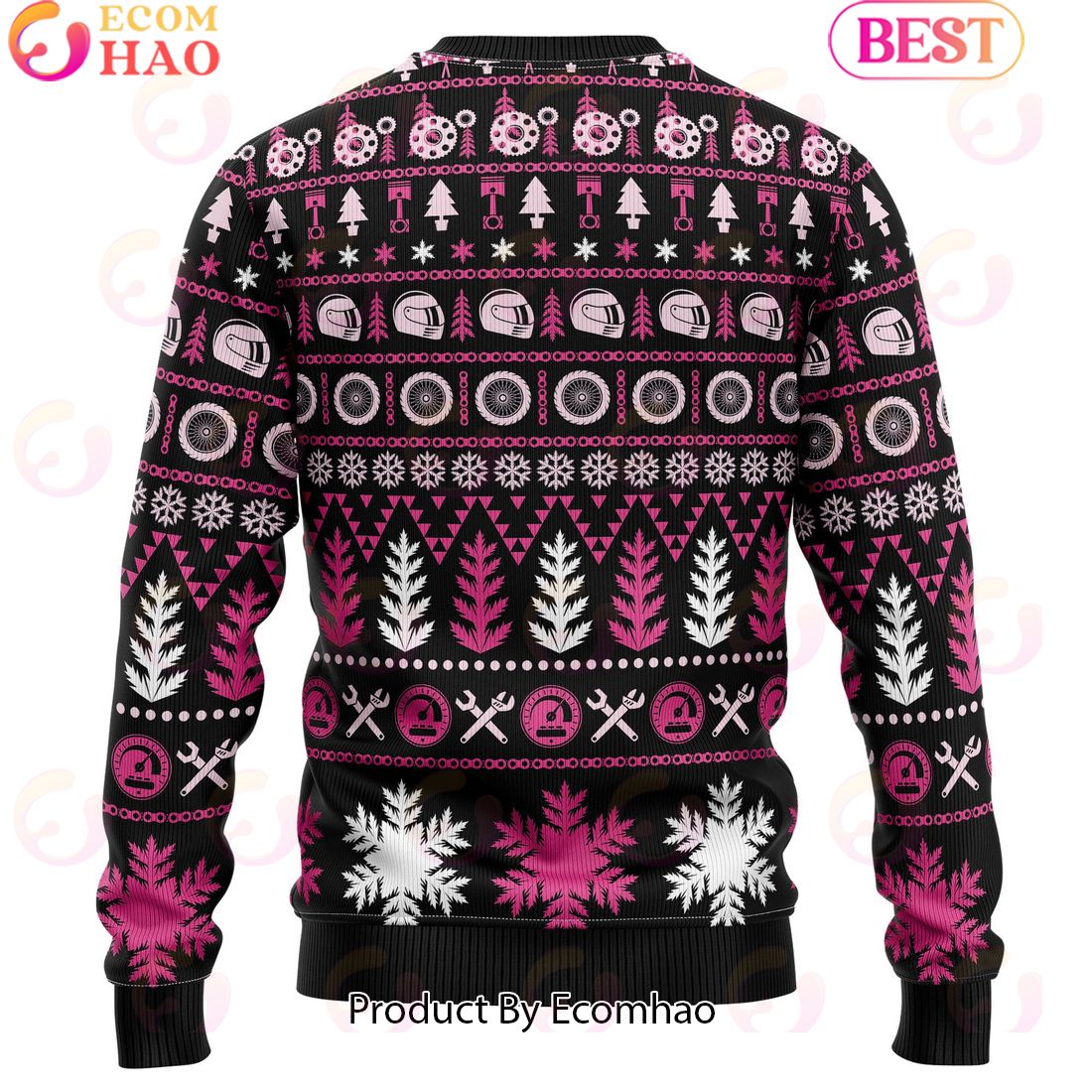 Braaap Moto Ugly Christmas Sweater – Pink Version