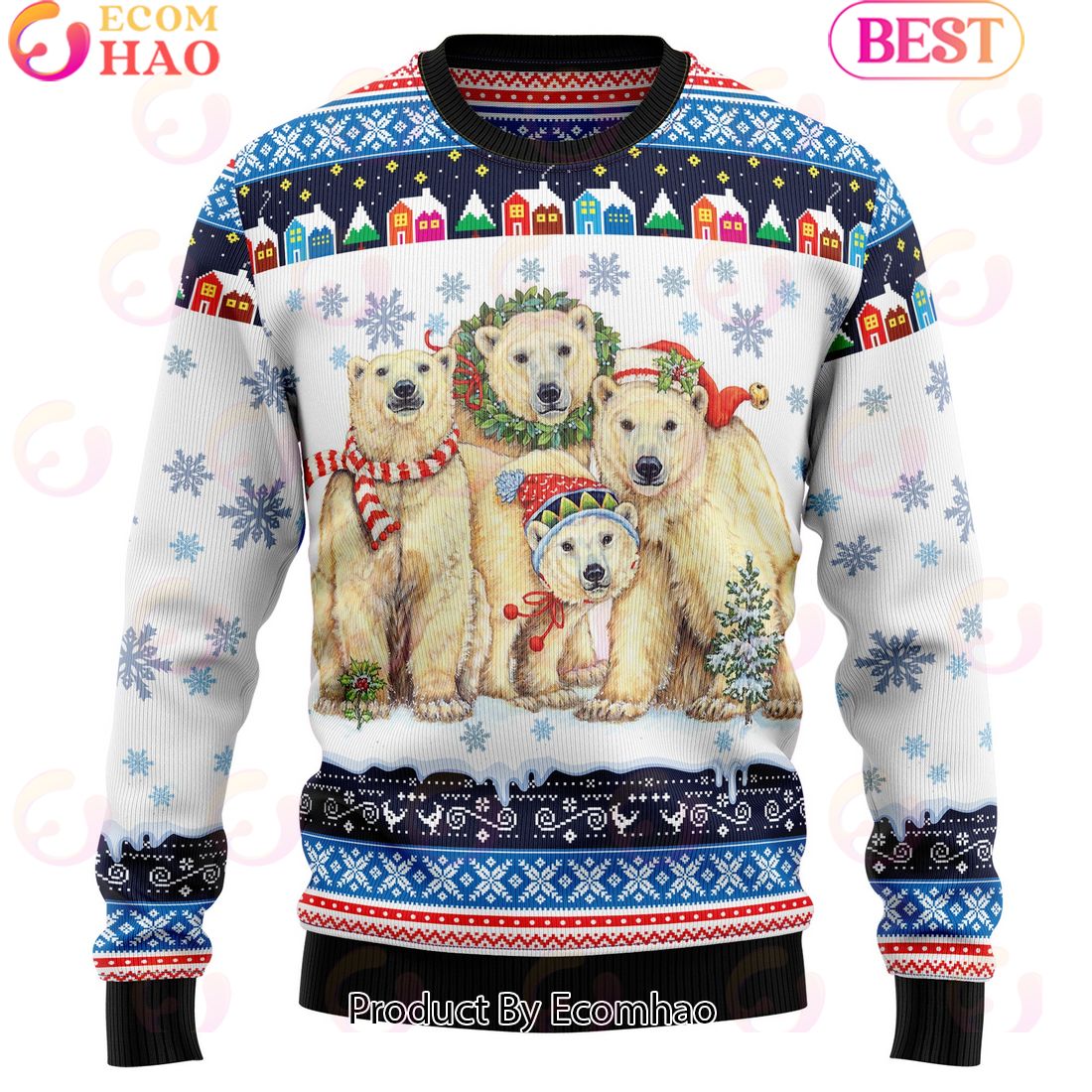 Polar Bears Christmas Ugly Christmas Sweater