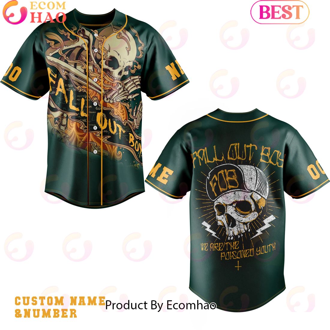 Fall Out Boy Centuries Custom Baseball Jersey