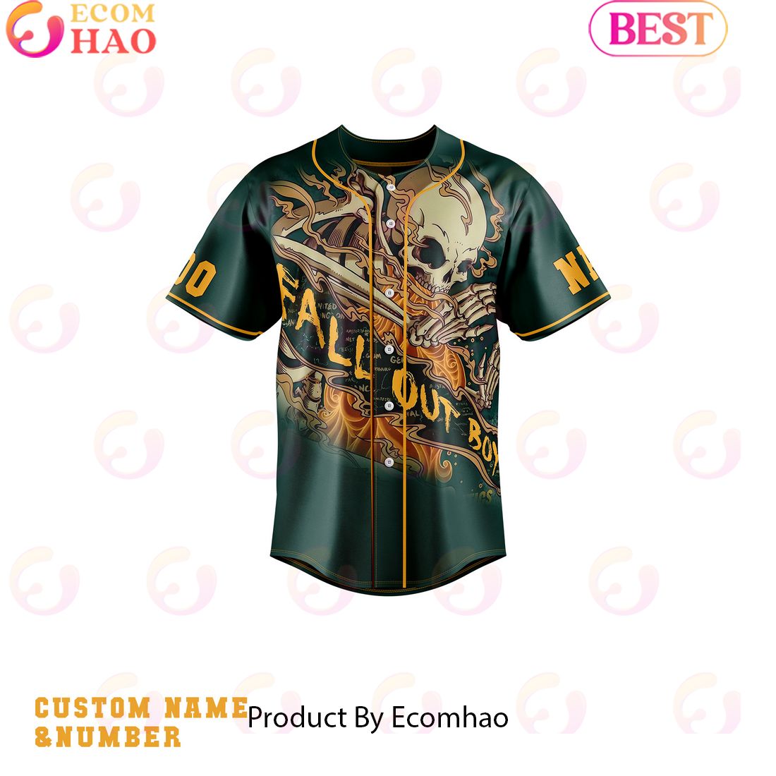 Fall Out Boy Centuries Custom Baseball Jersey